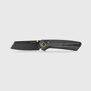 Kizer Madrac Nitro-V Blade V3693A1/ V3693A2, Portable Folding Camping Knife, Micarta Handle, EDC Multi-Function Tool Knife, Fruit Knife, Convenient Pocket Knife with Clutch Lock, Men's Gift, Christmas Gift
