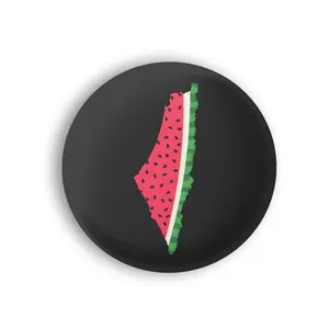Watermelon Button Pin Badge, Symbol of Unity and Strength Pin, Freedom Button, Inspirational Gift For Him And Her, Flag Map 2,25 inch Pinback, Palestine Round Pin for Backpack, Gift For Friends, Birthday Gifts