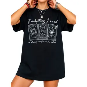 "Everything I Need Is Already Written In The Cards" T-Shirt – Aesthetic Tarot Graphic Tee