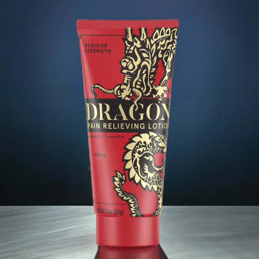 Dragon Pain Relief Regular Strength Lotion 3.4oz – Plant-Based Muscle & Joint Comfort Daily Recovery Cream Soothing Shea Body Care Relaxing Moisturizing Hydrating