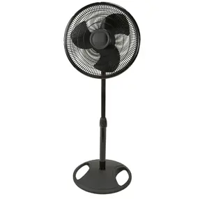 Oscillating 3-Speed Pedestal Fan 16" with Adjustable Height 47" Height White