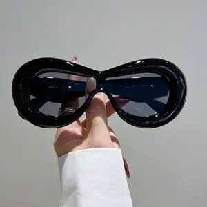 New Oval Sunglasses for Men Women Fashion Retro Brand Design Shades Eyewear Female