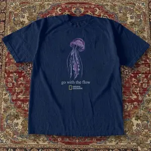 [Sale off up to 50%] National Geographic "Go With The Flow" Jellyfish Graphic Tee
