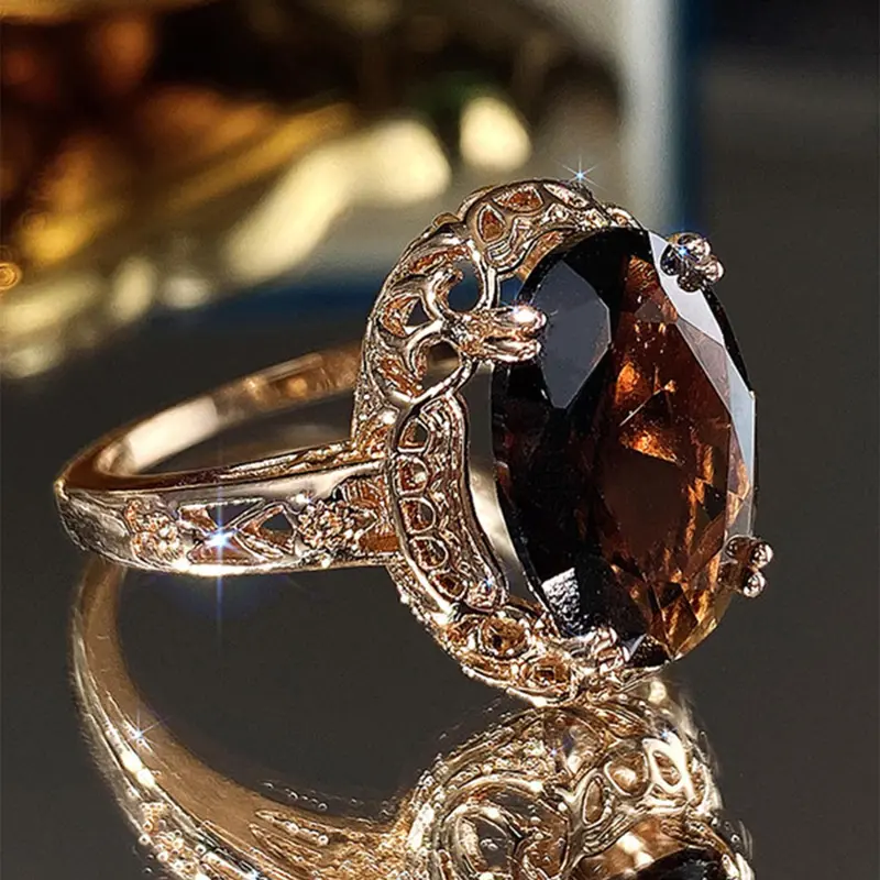 Artificial Crystal Decorated Ring, Finger Rings, Elegant Fashion Rings, Elegant Jewelry for Women for Party, Daily Clothing Decor, Trendy Exquisite Wedding Anniversary Party Jewelry Gift, Engagement Rings