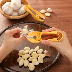 Garlic Peeler, Garlic Peeling Tool for Home and Commercial Use, Manual Garlic Skin Remover, Garlic Cutter, Garlic Skin Remover, Garlic Peeler, Stem Remover