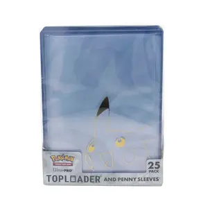 Pokemon x UltraPro Pikachu Top Loader and Penny Sleeves 25 Pack