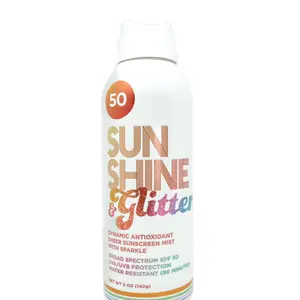 Sunshine & Glitter SPF 50 Sparkle SHIMMER Sport Anti Oxidant Mist