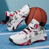 K1REALRUN Male Basketball Shoes - Color Block Sneakers, Lace-Up Breathable Non-Slip Athletic Footwear, All Seasons Casual Comfortable Patchwork Shoes (basketballshoe)
