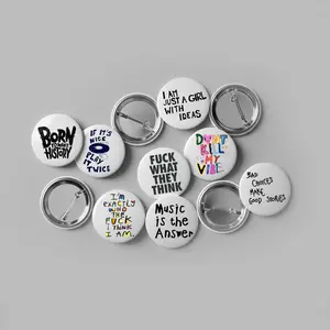 Trendy Quote Button Pin – Cute & Funny Aesthetic Badge for Backpack, Jacket – Single Piece