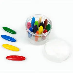 12 Color Peanut Shaped Plastic Crayons, Non-Toxic Washable Safe Coloring Sticks, Easy Grip DIY Art Supplies for Kids Back to School Gift, Crafts Art Supplies