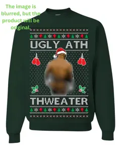 Ugly Ath Mike Tyson Fight Meme Ugly Christmas Sweater Crewneck Sweatshirt, Ugly Ass Boxing Fight Meme Men Women Shirt, Merry Chrithmith Shirt