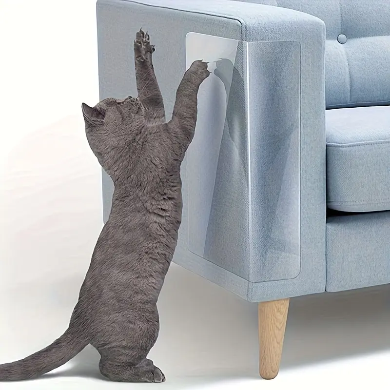 1 Roll Transparent Furniture Protective Film, Self-adhesive Scratch-proof Cat Scratch Protective Film Durable PET Material, Suitable for Wall, Countertop and Furniture Cabinet Sofa Protection, Furniture Protection