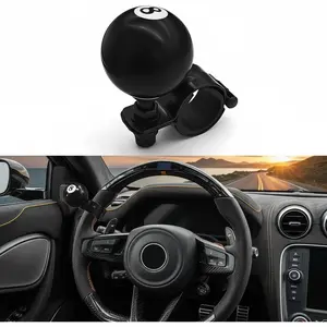 8 Ball Steering Wheel Knob Spinner Heavy Duty Suicide Knob Universal 360 Degree Rotation Steering Wheel Handle Accessory