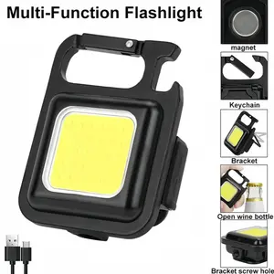 Keychain Work Light, White Rows Keychain Light,Portable Keychain Light,Rechargeable Flashlight, Folding Key Light for Walking and Camping powertools