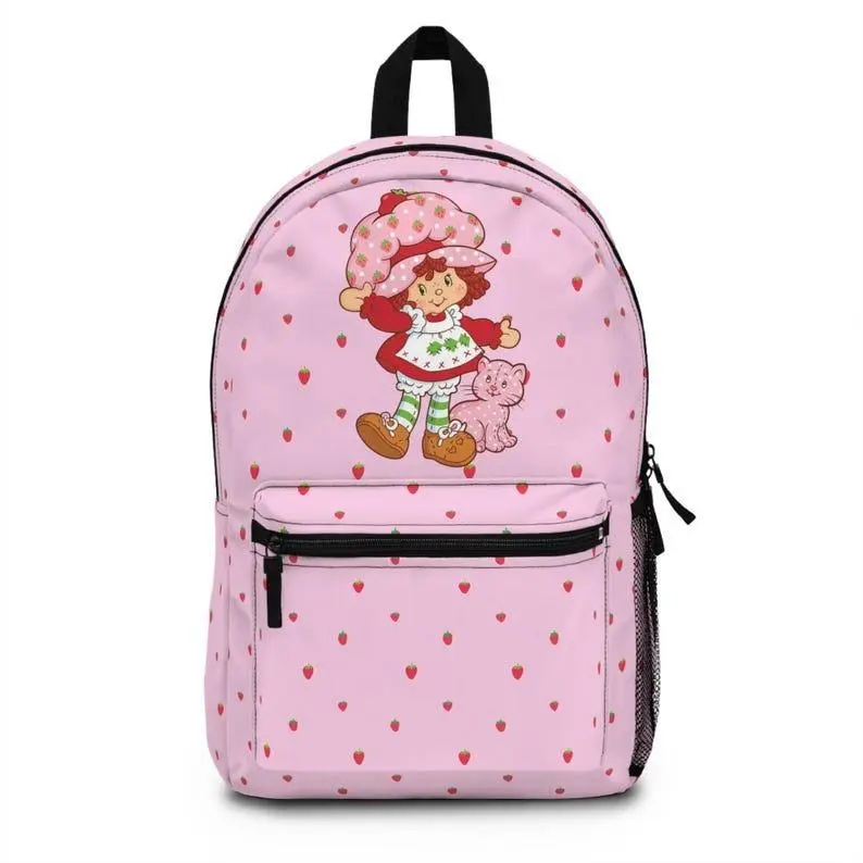 Adorable Strawberry Shortcake Backpack, Cute Cartoon Backpack, School Bag, Great for Birthdays, Gifts, and Everyday Use