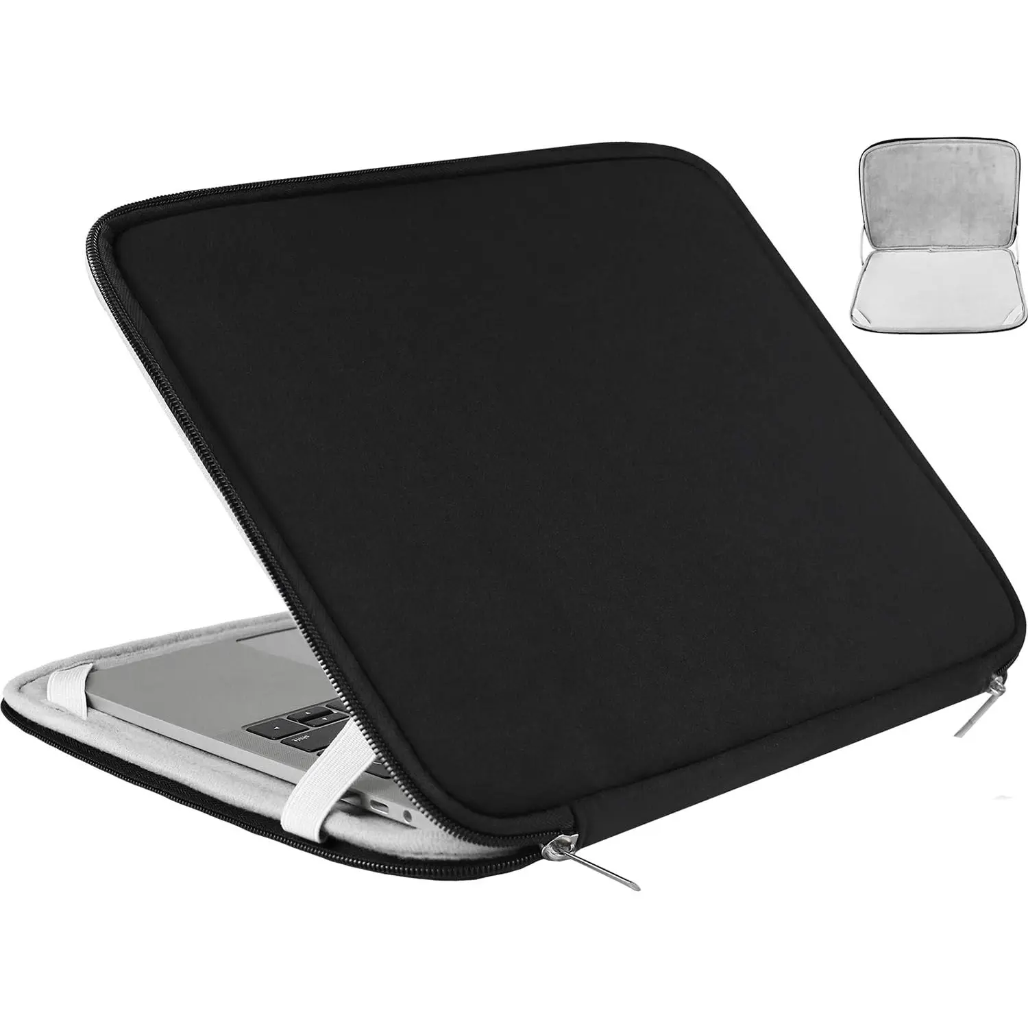 Laptop Sleeve, 15.6 Inch, Durable Shockproof Protective Cover, Compatible with , , , , Notebook, Computer, Black