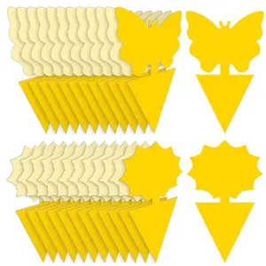 Garden Fruit-Fly Sticky-Trap 26pc Mosquito-Repellent Insect Killer Outdoor Indoor Sticky Bug-Catcher for Wasp Mosquito Ant Gnat Fungus Gnat Roach Whitefly Leaf Miner