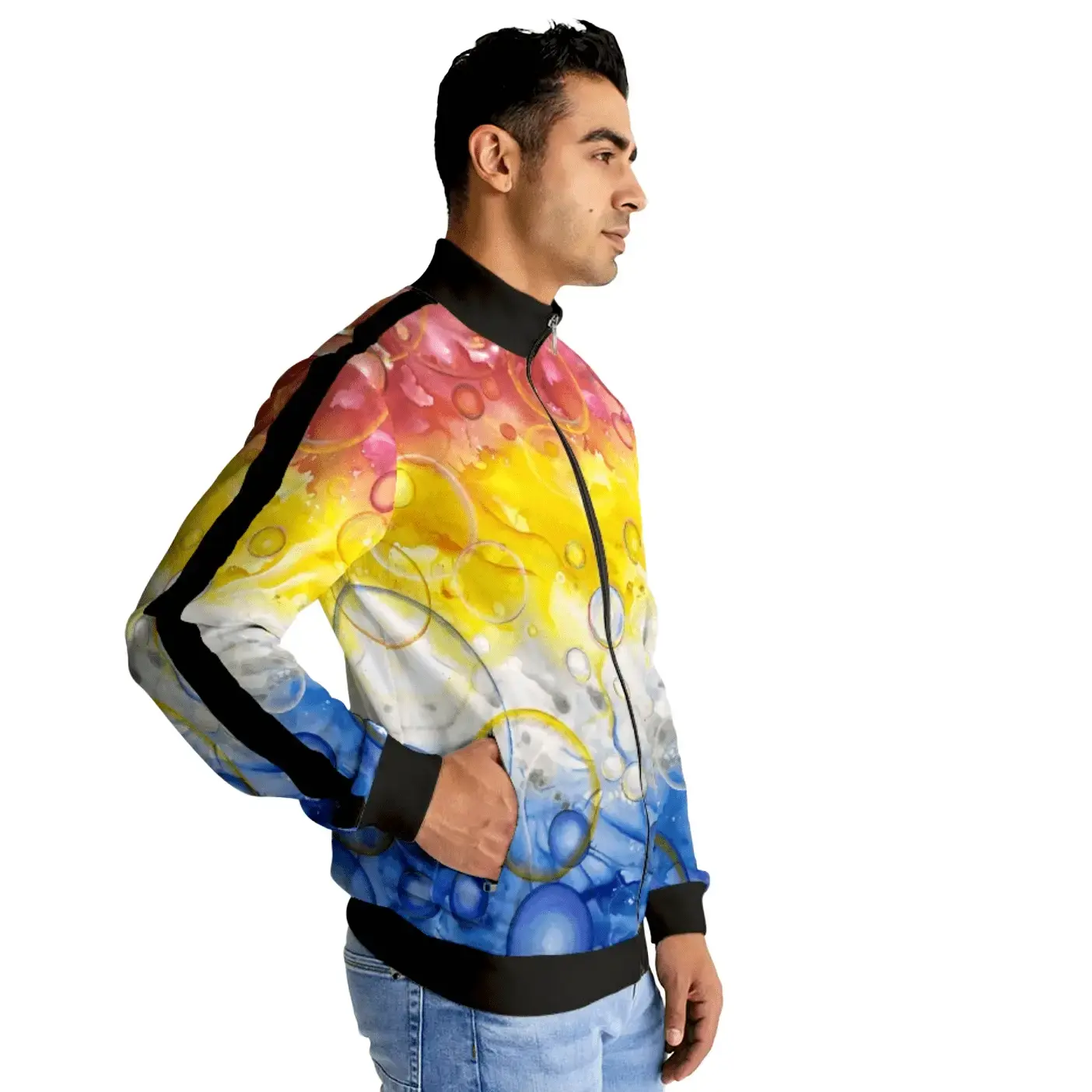 Union Men's Track Jacket - Casual Fabric Style
