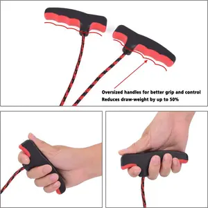 Crossbow Rope String Cocking Device Double Handle for Archery Bow Hunting Tool Accessories (Pack of 1)