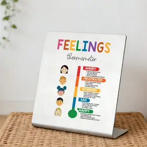 Feelings Thermometer for Kids, Emotional Regulation Tool for Calm Down Corner, Anger Management & Sel Supplies for Home & Classroom