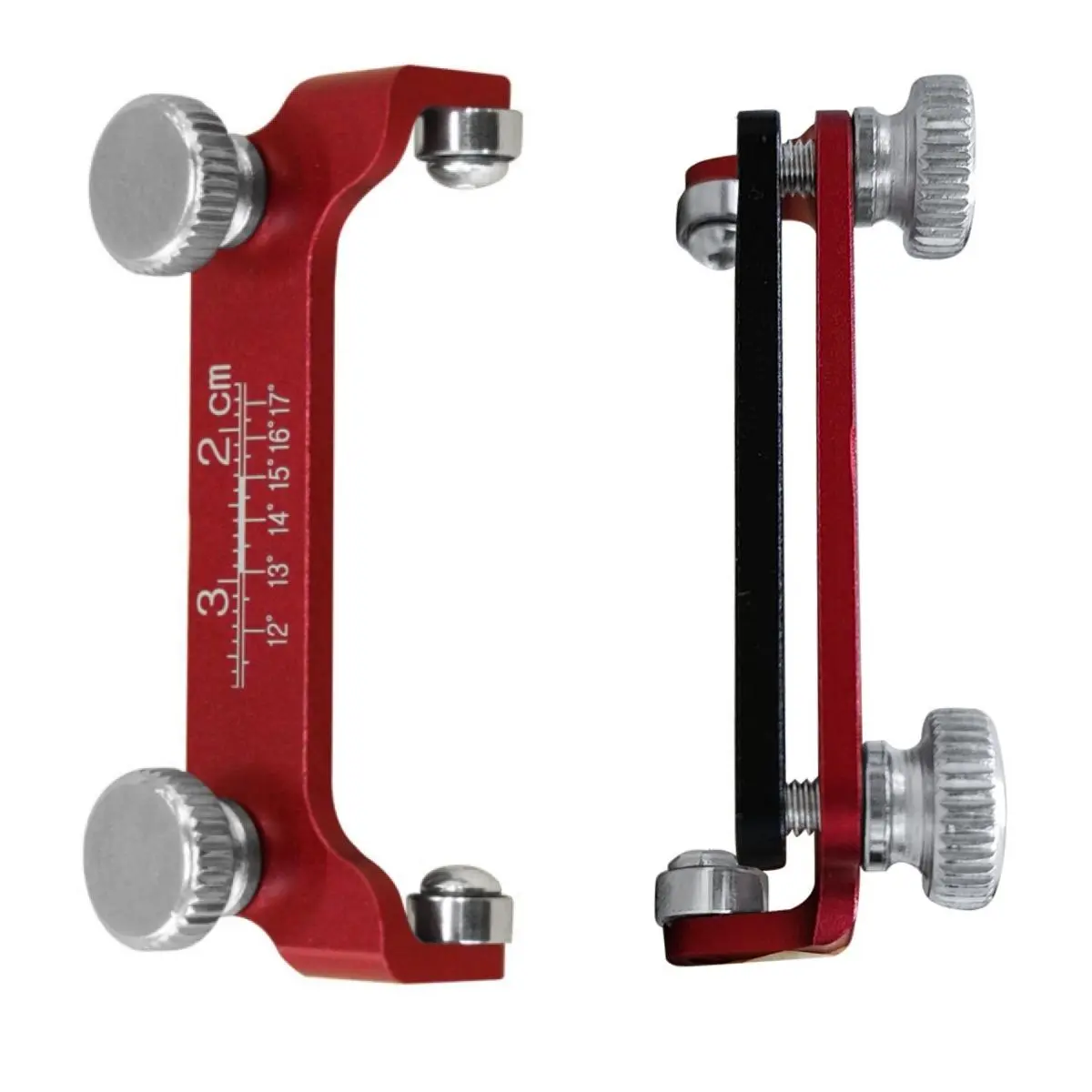 Honing Guide System, Aluminum Chisel Sharpener for Woodworking Chisels and Planes, Fixed Angle Knife Sharpener, Chisel Sharpening Holder Guide with Angle Scale, Portable