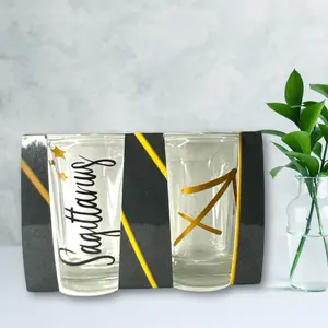Sagittarius Zodiac Shot Glass Set