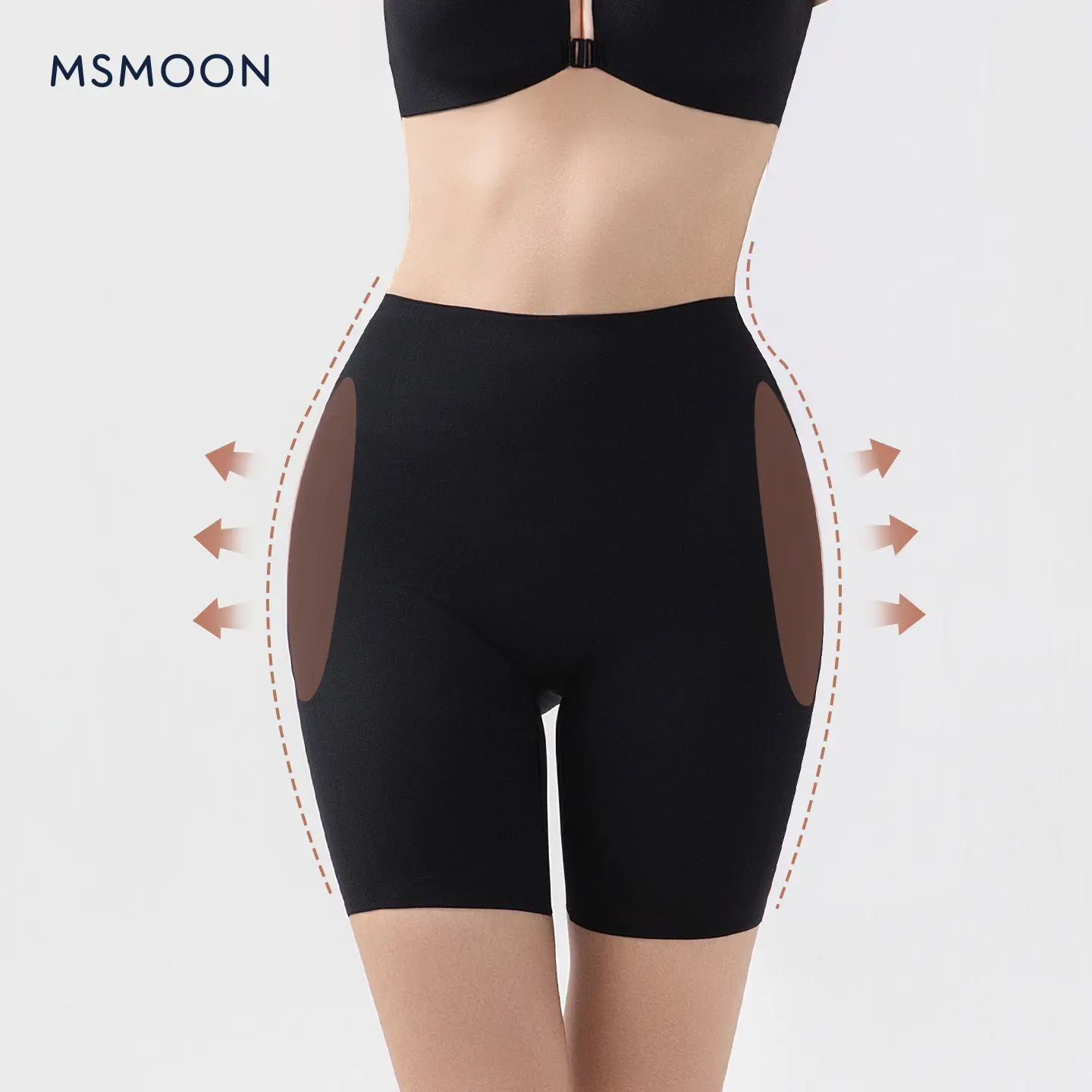 MSMOON Butt-Lifting Shorts - Hip Enhancer, Leg Shaper, Anti-Peep Slimwear