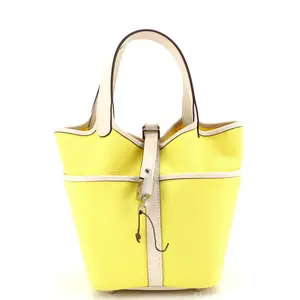 Pre-owned HERMÈS material Bucket Bags Hermes Cargo Picotin Lock Bag Canvas and Swift PM by Rebag