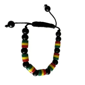West African Expandable Colorful Beads Bracelet for Women and Men