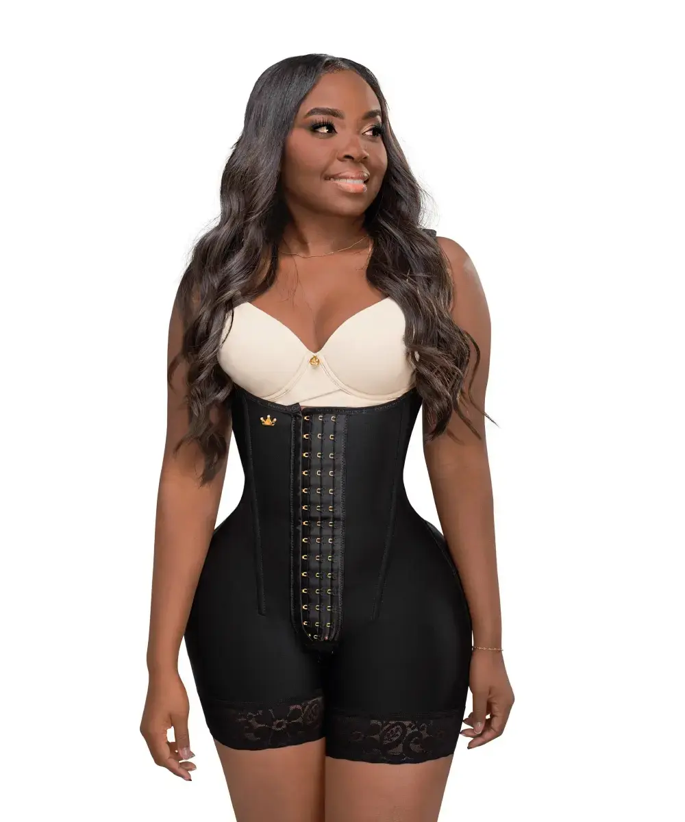 Mid-Thigh Bodysuit Shapewear with Boning - (LUXI-213/LUXI-013) - Comfort Shapewear with Abdominal and Butt-Lifting Design