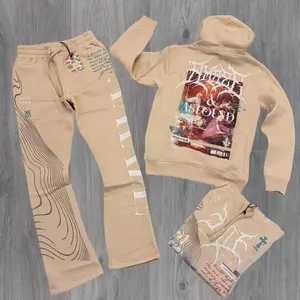 UNDRTD - Stacked ASTOUND Sweatsuit - OATMEAL- 5605 5205