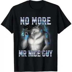 Alpha Wolf Meme T-Shirt | Unisex Graphic Tee with Sarcastic Humor | Casual Wear for Men and Women