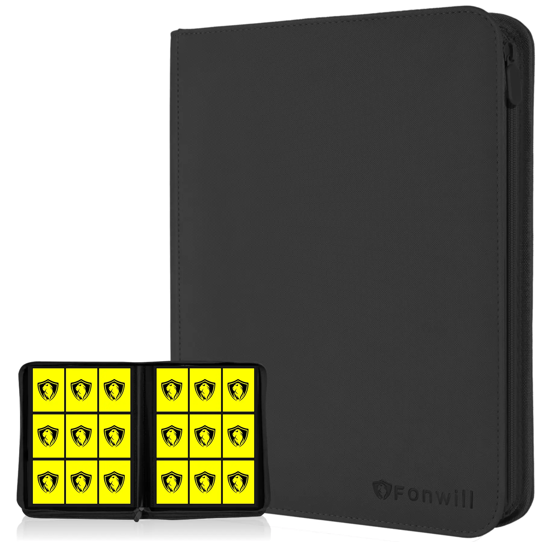 Fonwill 9 Pocket Trading Card Binder 20 Pages Side Loading Holds 360 Cards Ultra Clear Card Pages Premium PU Leather for Pkmn MTG Sports Cards & More - TikTok Shop Fonwill 9 Pocket Trading Card Binder 20 Pages Side Loading Holds 360 Cards Ultra Clear Card Pages Premium PU Leather for Pkmn MTG Sports Cards & More - TikTok Shop