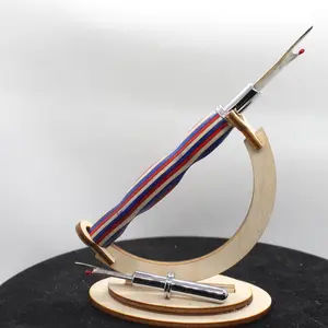 Dual Blade Seam Ripper - Red White and Blue Laminated Wood