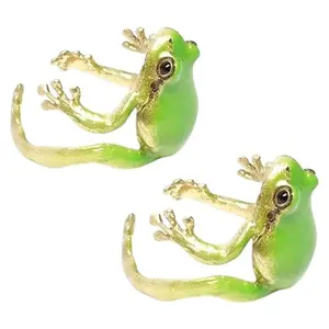 Tree Frog Open Ring - AdjustableEnamel Frog Jewelry, Lucky FrogCharm Ring for Everyday Wear & Party