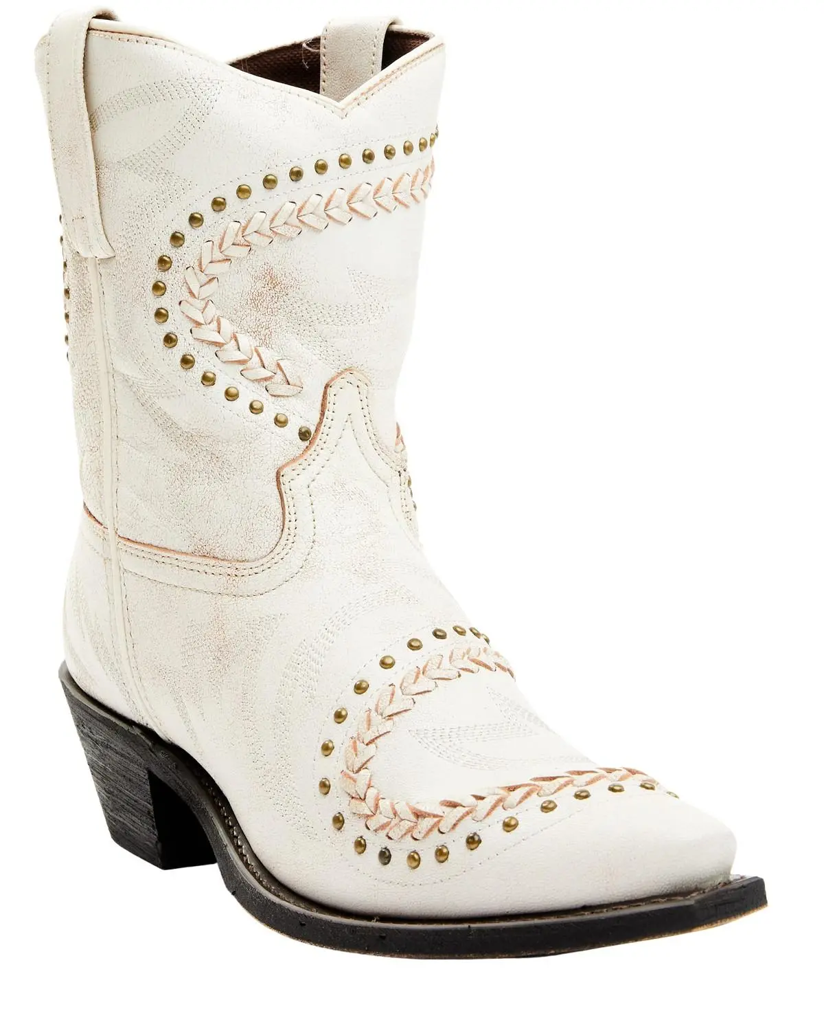 Laredo Women's Bone Embellished Booties Snip Toe - 52400