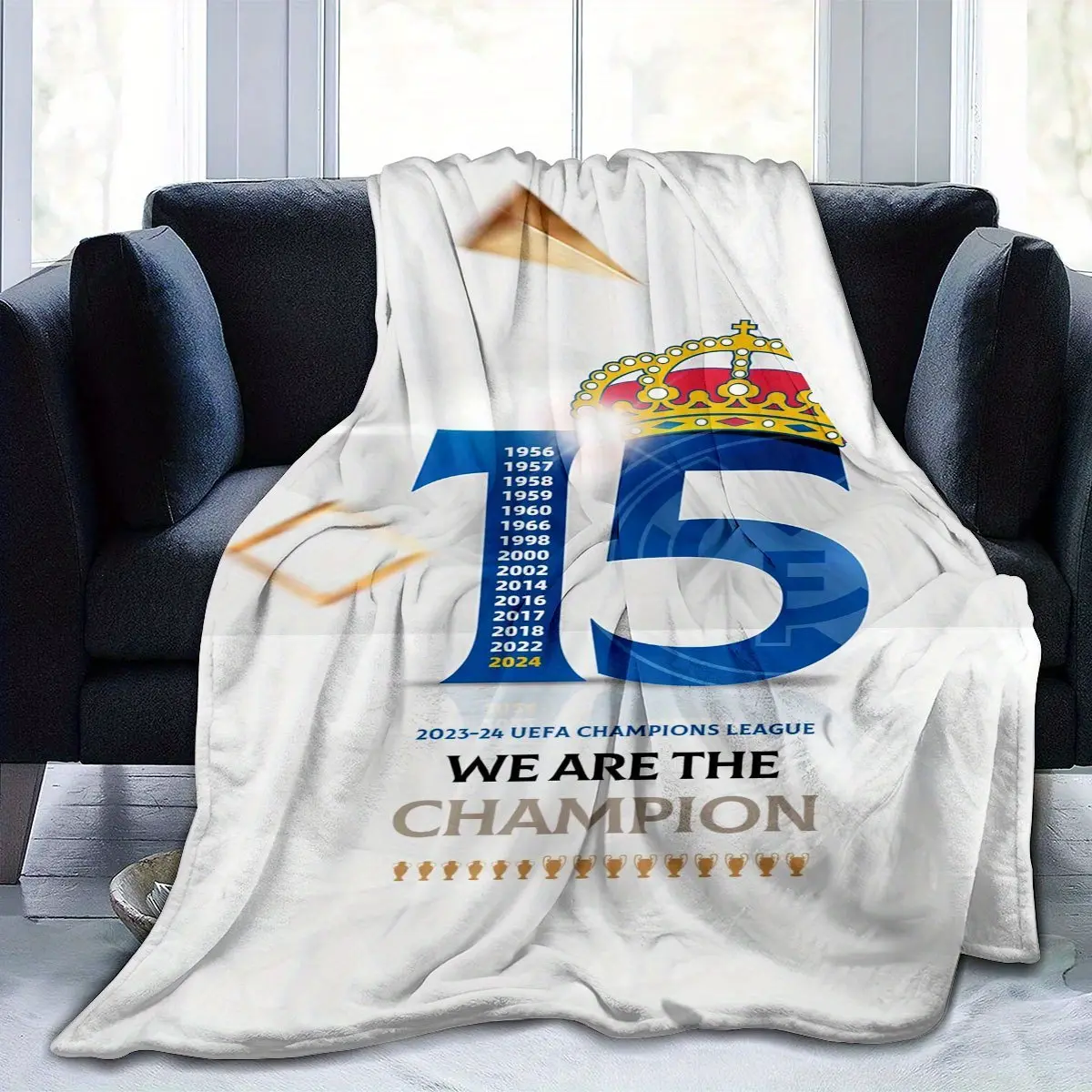 1 Piece Comfortable Flannel Blanket-% Polyester Fiber, Four Seasons Available, with Football Tournament Design, Soft and Lightweight Plush, Suitable for Sofa, Bed, Camping, Nap-Ideal Gift for Sports Fans, comfortable Home Decoration |   Tournament Theme |