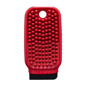 Multifunctional Silicone Flexible Kitchen Vegetable and Fruit Cleaning Brush, 3-in-1 Design, Double-Sided Soft and Hard Bristles, Hang to Dry—Ideal for Sinks, Cutting Boards, and Hard-to-Reach Areas
