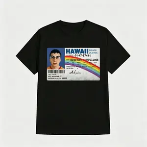McLovin Hawaii Driver License Superbad Meme Graphic Tee | Y2K Funny Streetwear T‑Shirt