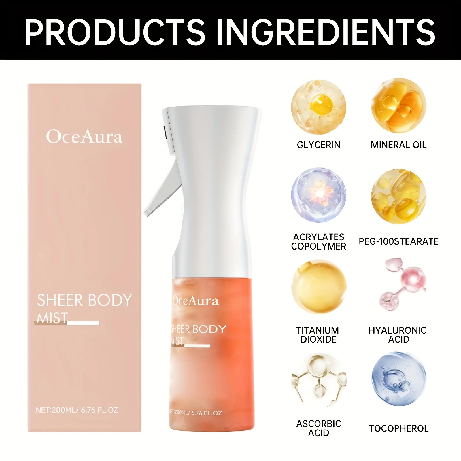 Broad-Spectrum Facial Sunscreen Spray - 24-Hour Waterproof, Sweat-Proof, Moisturizing, Hydrating, Non-Greasy, Oil-Control, Smooth-Application, Gentle Milky Care for Sensitive Skin, Hawaii Summer Essential, Sunscreen for Face