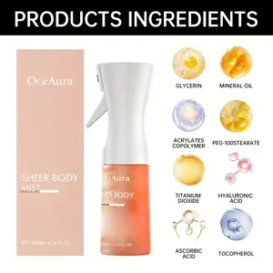 Broad-Spectrum Facial Sunscreen Spray - 24-Hour Waterproof, Sweat-Proof, Moisturizing Moisturizer, Hydrating Cream, Non-Greasy, Oil-Control, Smooth-Application, Gentle Milky Care for Sensitive Skin, Hawaii Summer Essential