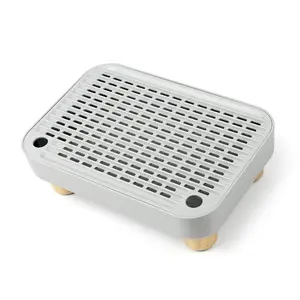 Best Anti-Tracking Cat Litter Pedal Stool Wooden Raised Leg Design Detachable Grid Filter Mat Fit All Standard Cat Litter Boxes#CatLitterPedal #LitterCatcherMat #AntiTrackingCatLitter #CatLitterStepStool #WoodenFeetCatStep #DetachableLitterTray