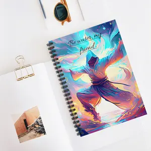 Be water Spiral Notebook - Ruled Line deli a5