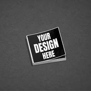 Your Logo SQUARE Vinyl Sticker  - Permanent High Quality Customizable Design for Personalized Use