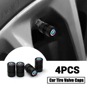 4pcs/set Bmw 50th Emblem Tire Valve Caps, Waterproof Airdust Proof, Compatible with Bmw Models E46 E90 E60 F30 F10 X1 X2 X3 X5 X4 X6 X7 G30 G20