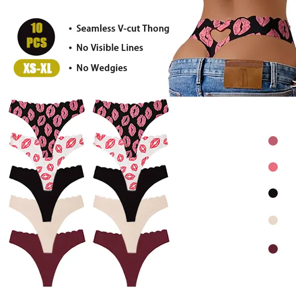 Women's Buttery Soft Seamless No-Show T-Back Thong - Invisible Under Dresses for Daily Wear & Yoga Must-Have Panties,Under Dresses，Buttery Soft Seamless T-Back Thong，No Line Seamless Thong Yoga & Daily