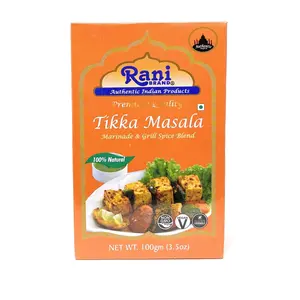 Rani Tikka Masala Indian 7-Spice Blend 3.5oz (100g) ~ All Natural, Salt-Free | Vegan | No Colors | Gluten Friendly | NON-GMO