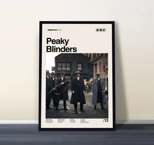 Peaky Blinders Movie Poster, Peaky Blinders Print, Thomas Shelby, Wall Art, Rolled Print, Stretched Option, Tv Series Gift 02