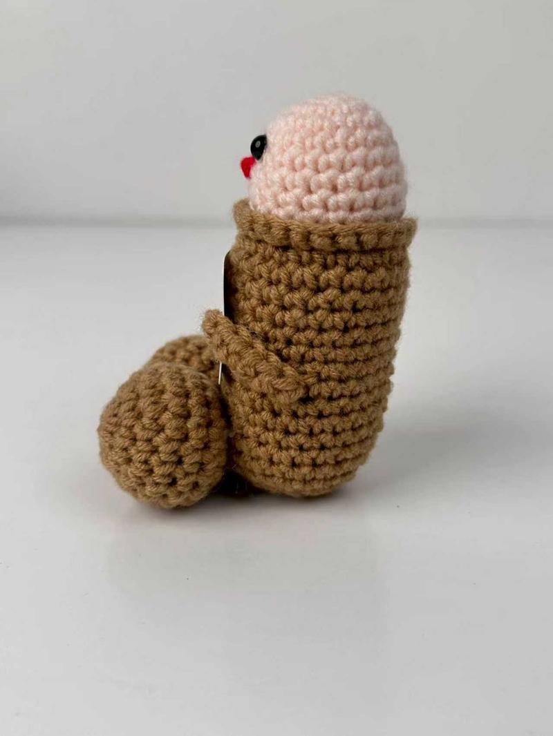 Fun & Cute Crochet Dolls Creative Knitted Ornaments Playful Desk Decor Pieces for Boyfriend Meaningful Women Empowerment Plush Toys Spread Positivity Funny Cheer-Up Gift | Great for BFFs, Lovers & Kids' Valentine Exchanges  awe struck crochet