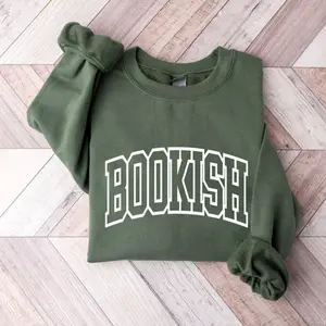 Bookish Sweatshirt, Aesthetic Book Lover Crewneck